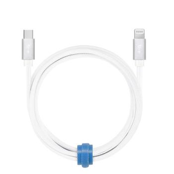 Blu ElementBraided Charge/Sync USB-C to Lightning 4ft White